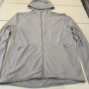 Men’s soft  jersey zip front hoodie